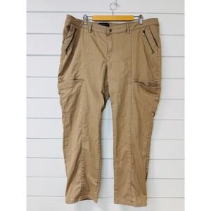 Lee Modern Series Tan Khaki Straight Fit Utility Cargo Pants Womens Size 18W